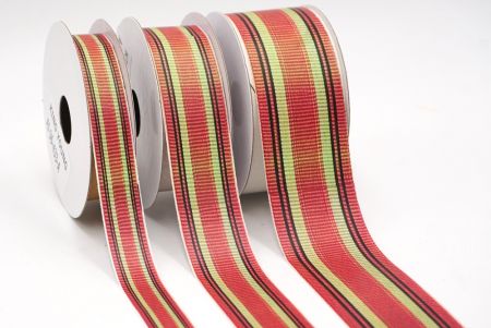 Оранжева, чорна та зелена смужка тканинної стрічки_AI